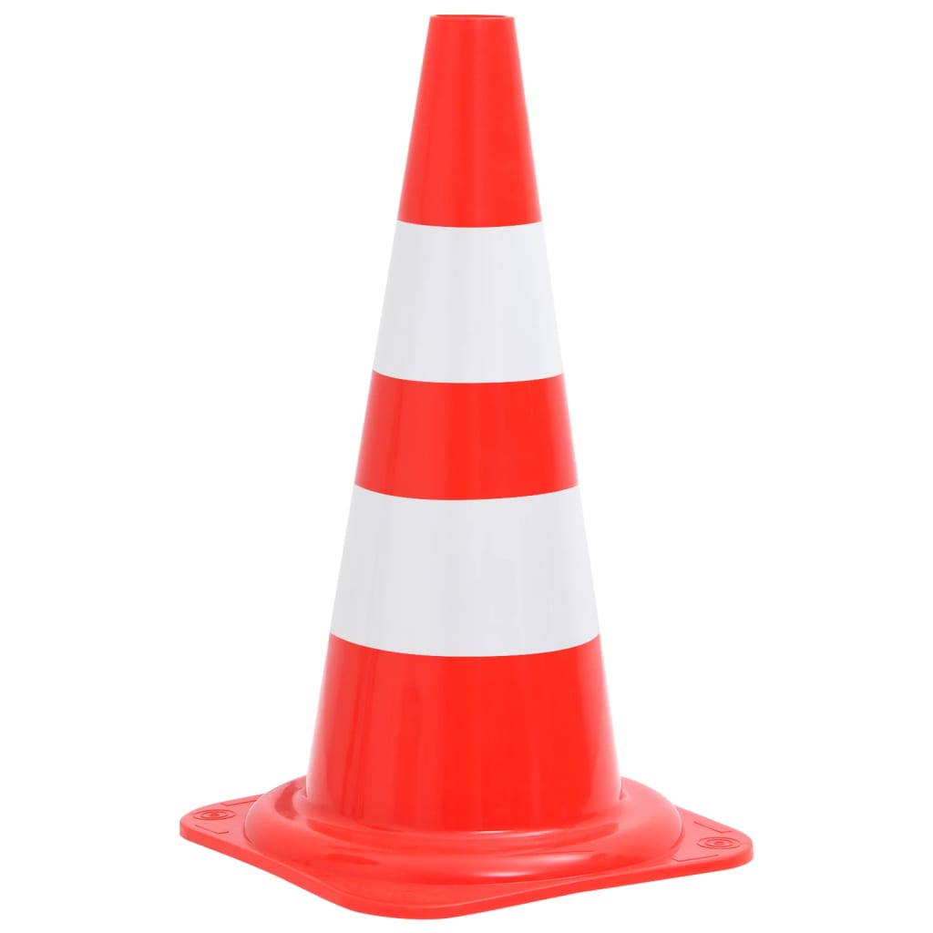 Cones de sinalização refletores 20 pcs 50 cm vermelho e branco