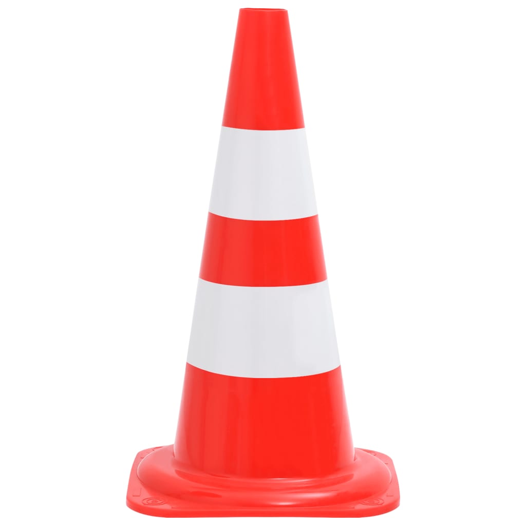 Cones de sinalização refletores 20 pcs 50 cm vermelho e branco