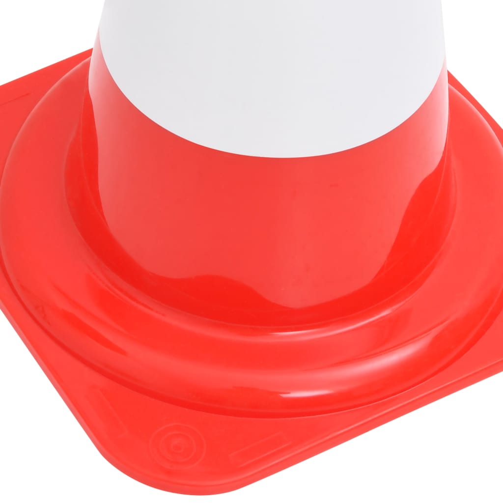 Cones de sinalização refletores 20 pcs 50 cm vermelho e branco