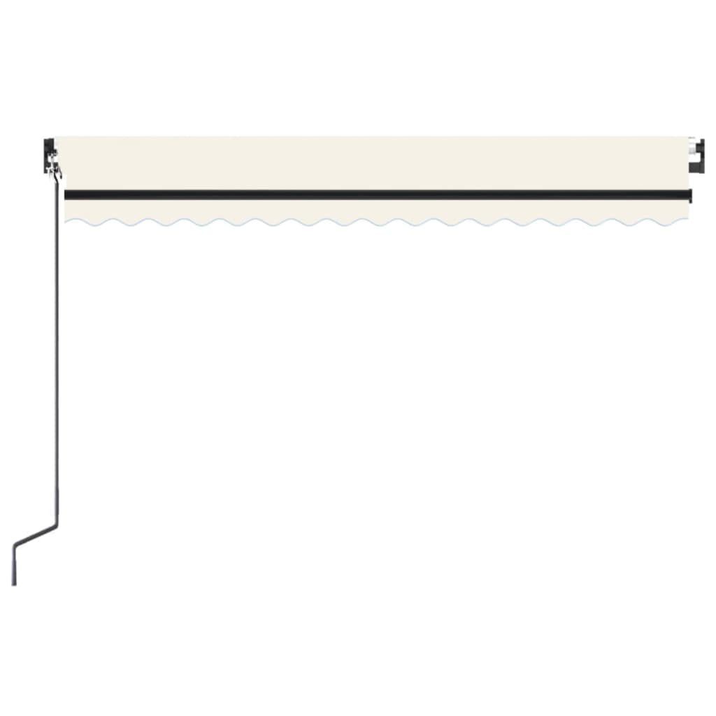 Toldo retrátil manual 450x300 cm cor creme