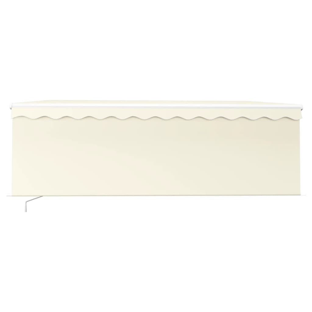 Toldo retrátil manual com estore 4x3 m cor creme