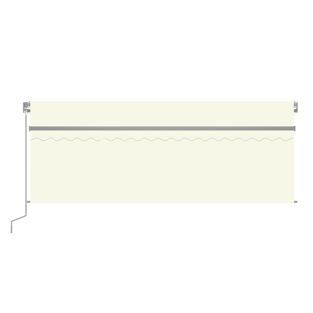 Toldo retrátil manual com estore 4x3 m cor creme