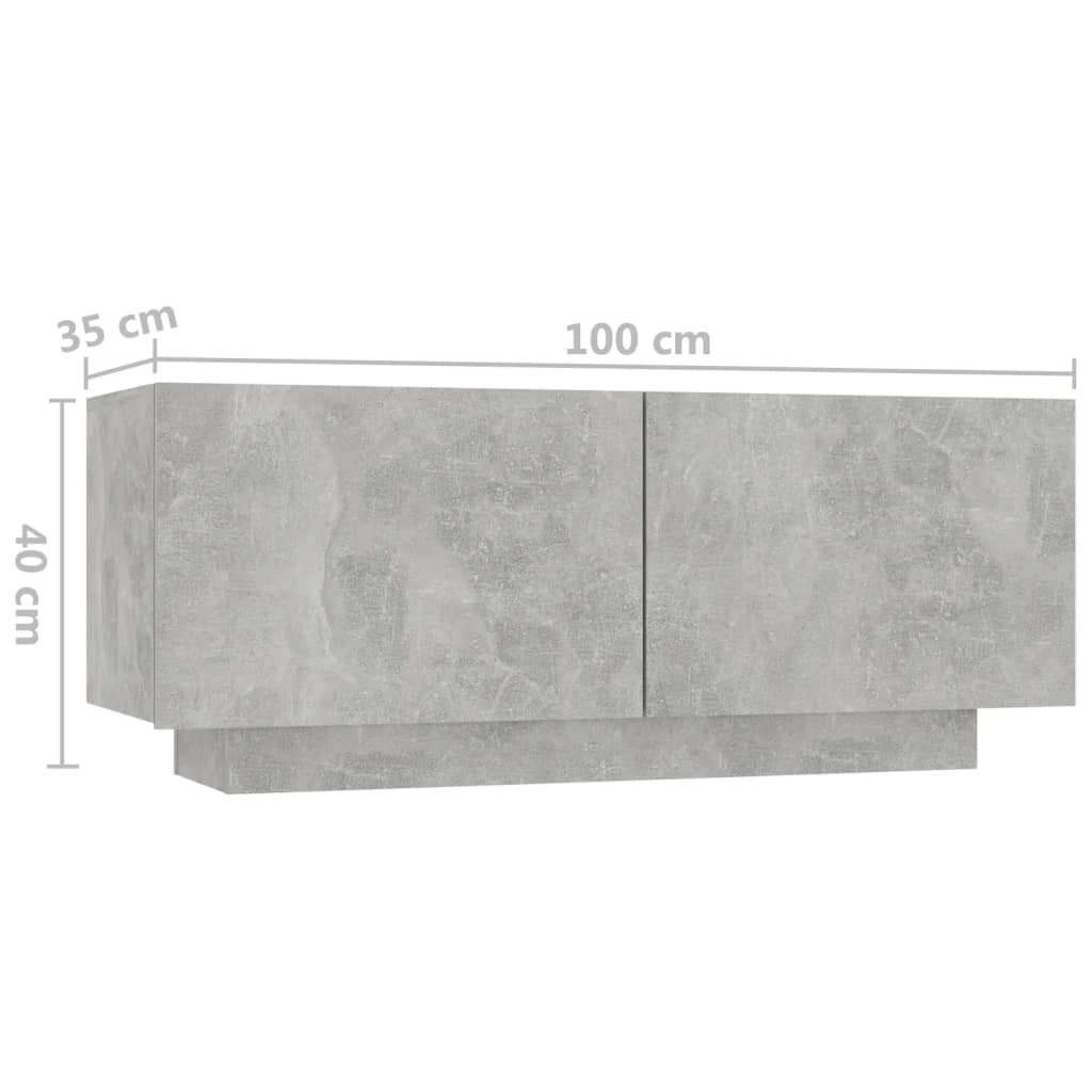 Mesa de cabeceira derivados de madeira cinzento cimento