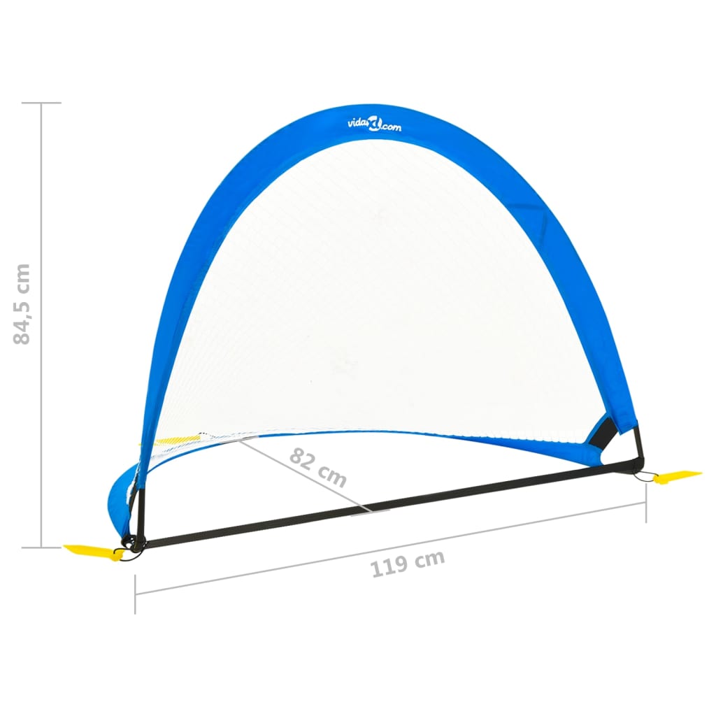 Baliza de futebol infantil 2 pcs 119x82x84,5cm