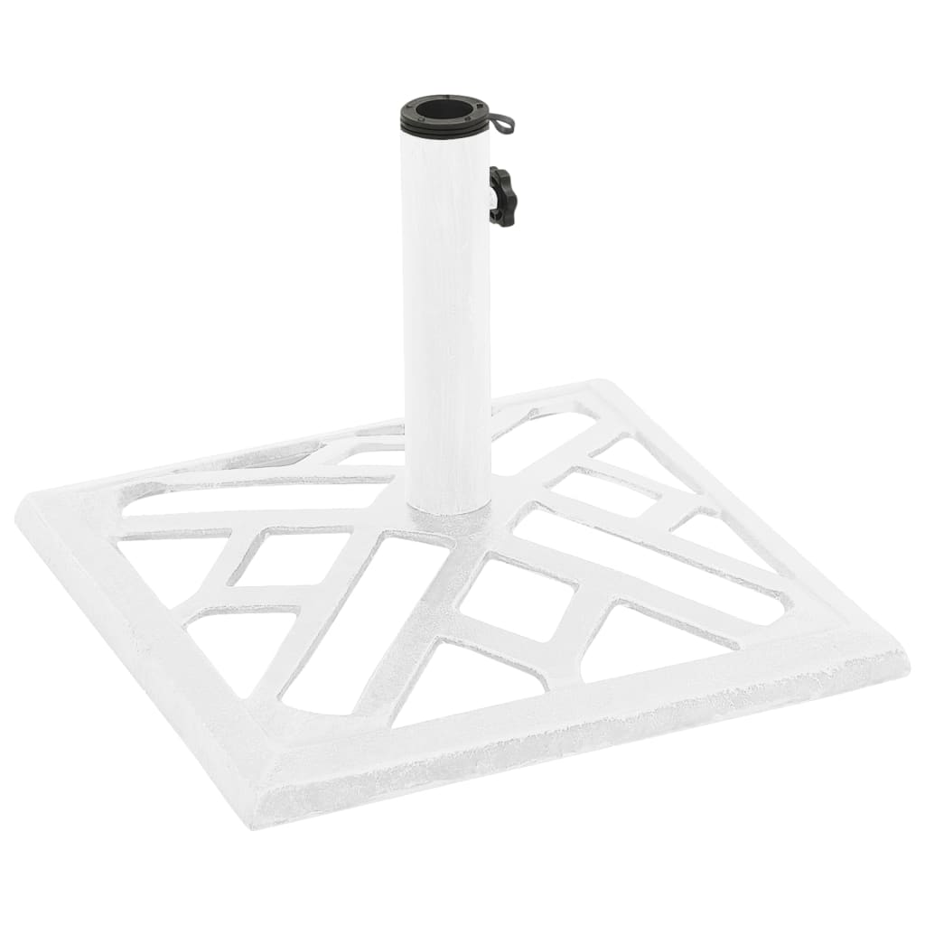 Base para guarda-sol ferro fundido 44x44x31 cm branco