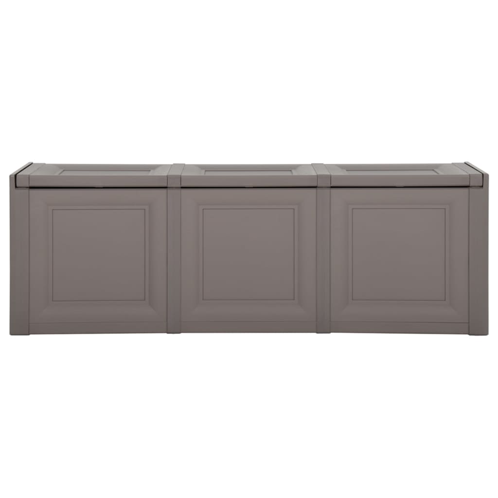 Caixa para almofadões 125x40x42 cm 130 L cinzento