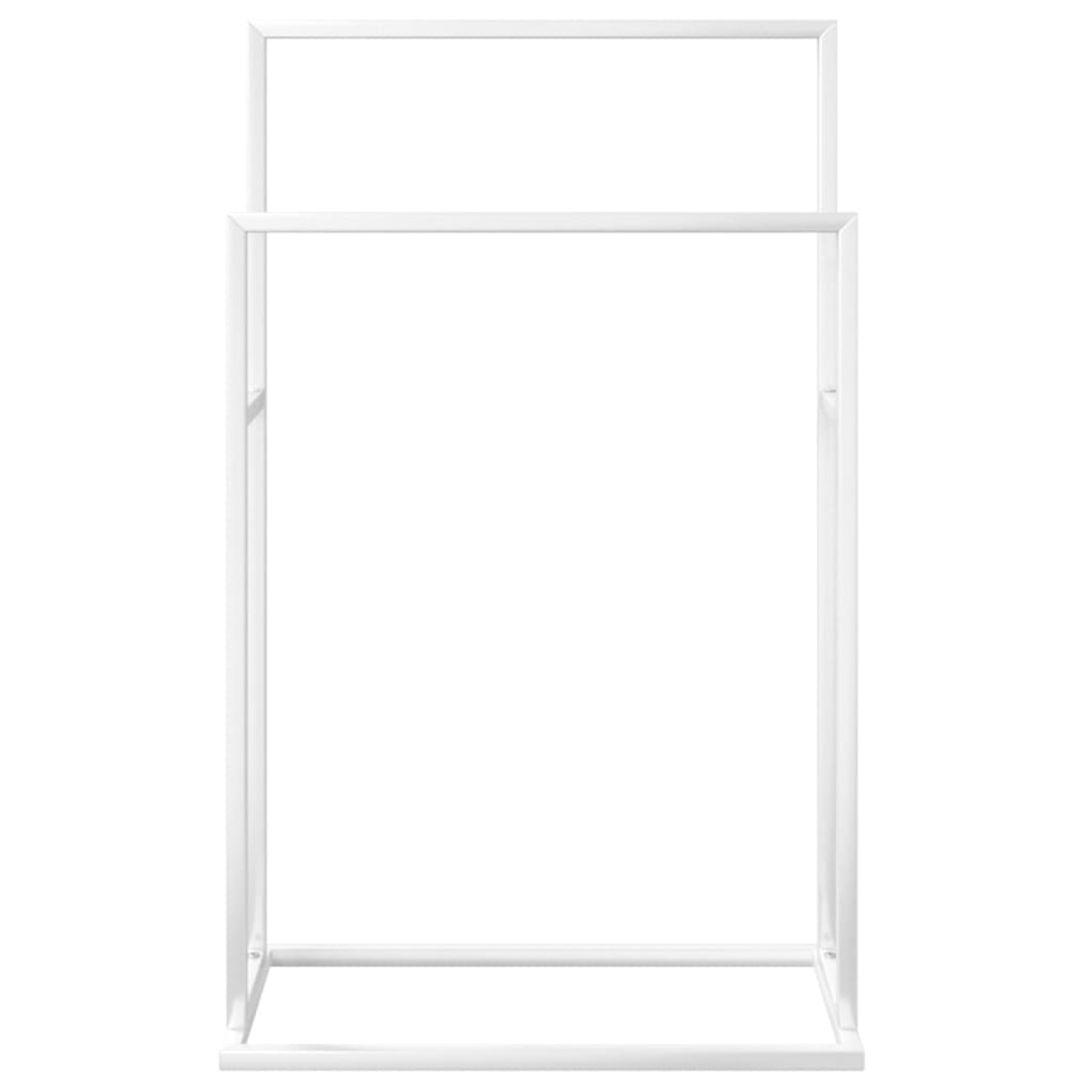 Toalheiro de pé 48x24x78,5 cm ferro branco