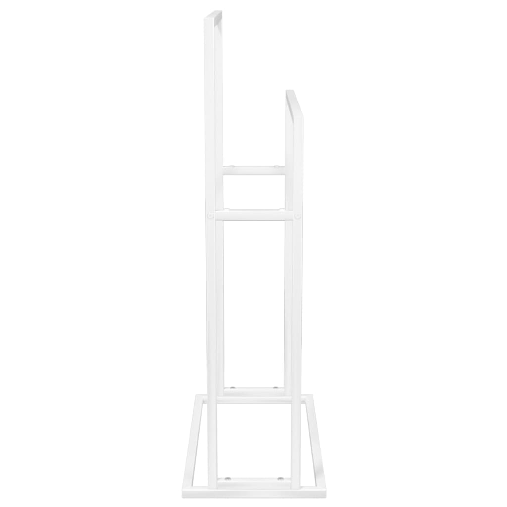 Toalheiro de pé 48x24x78,5 cm ferro branco