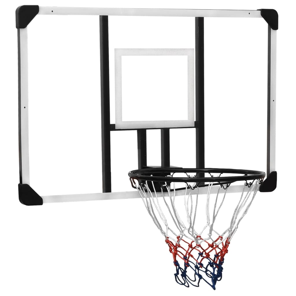 Tabela de basquetebol 106x69x3 cm policarbonato transparente