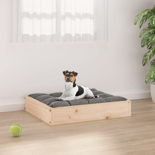 Cama para cães 51,5x44x9 cm madeira de pinho maciça