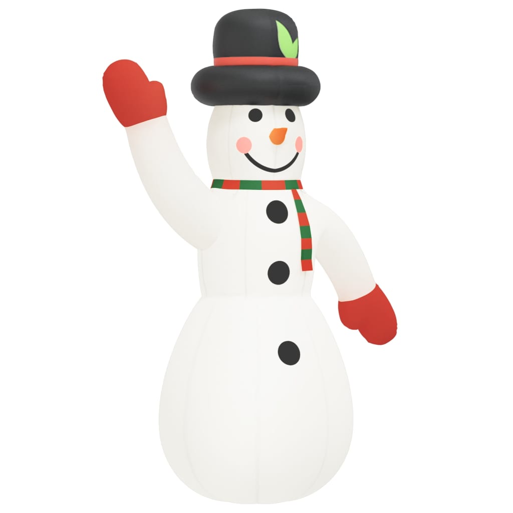 Boneco de neve insuflável com luzes LED 455 cm