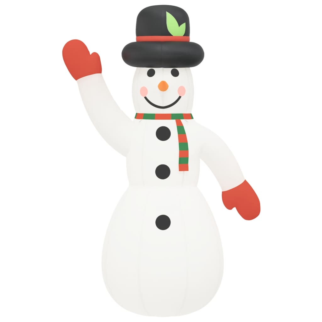 Boneco de neve insuflável com luzes LED 455 cm