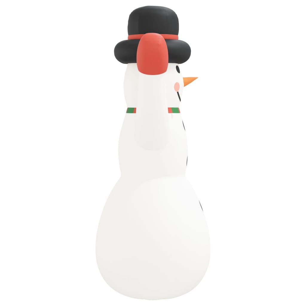 Boneco de neve insuflável com luzes LED 455 cm