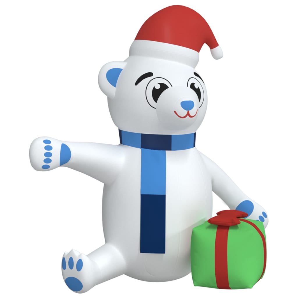 Urso de Natal insuflável com luzes LED 240 cm