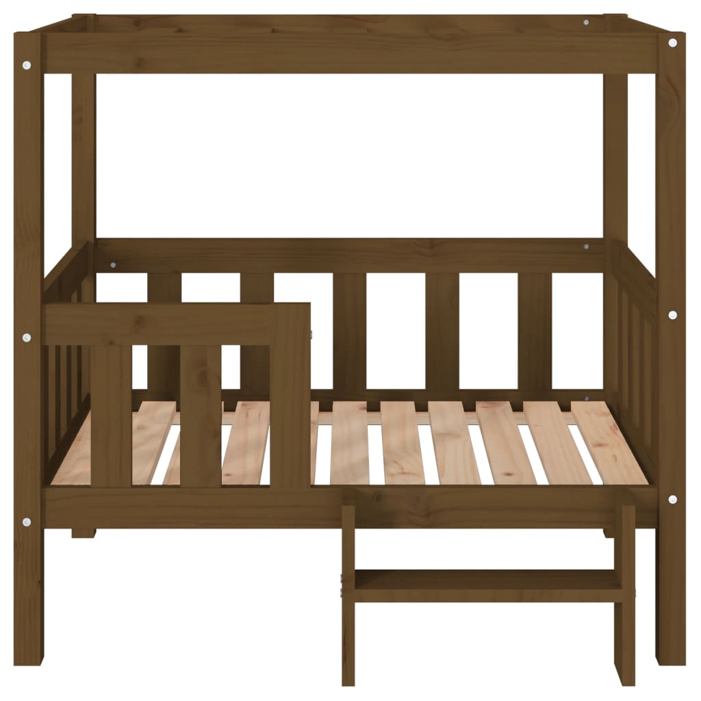 Cama para cães 95,5x73,5x90 cm pinho maciço castanho mel