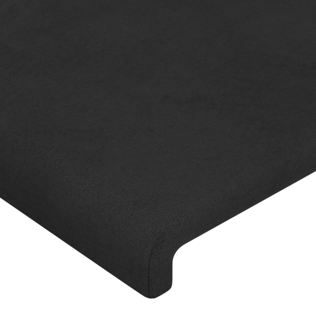 Cabeceira de cama 2 pcs veludo 100x5x78/88 cm preto