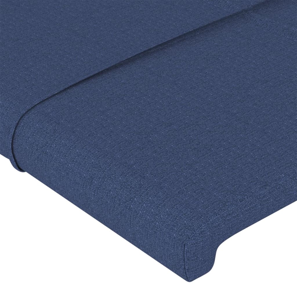 Cabeceira de cama 2 pcs tecido 80x5x78/88 cm azul