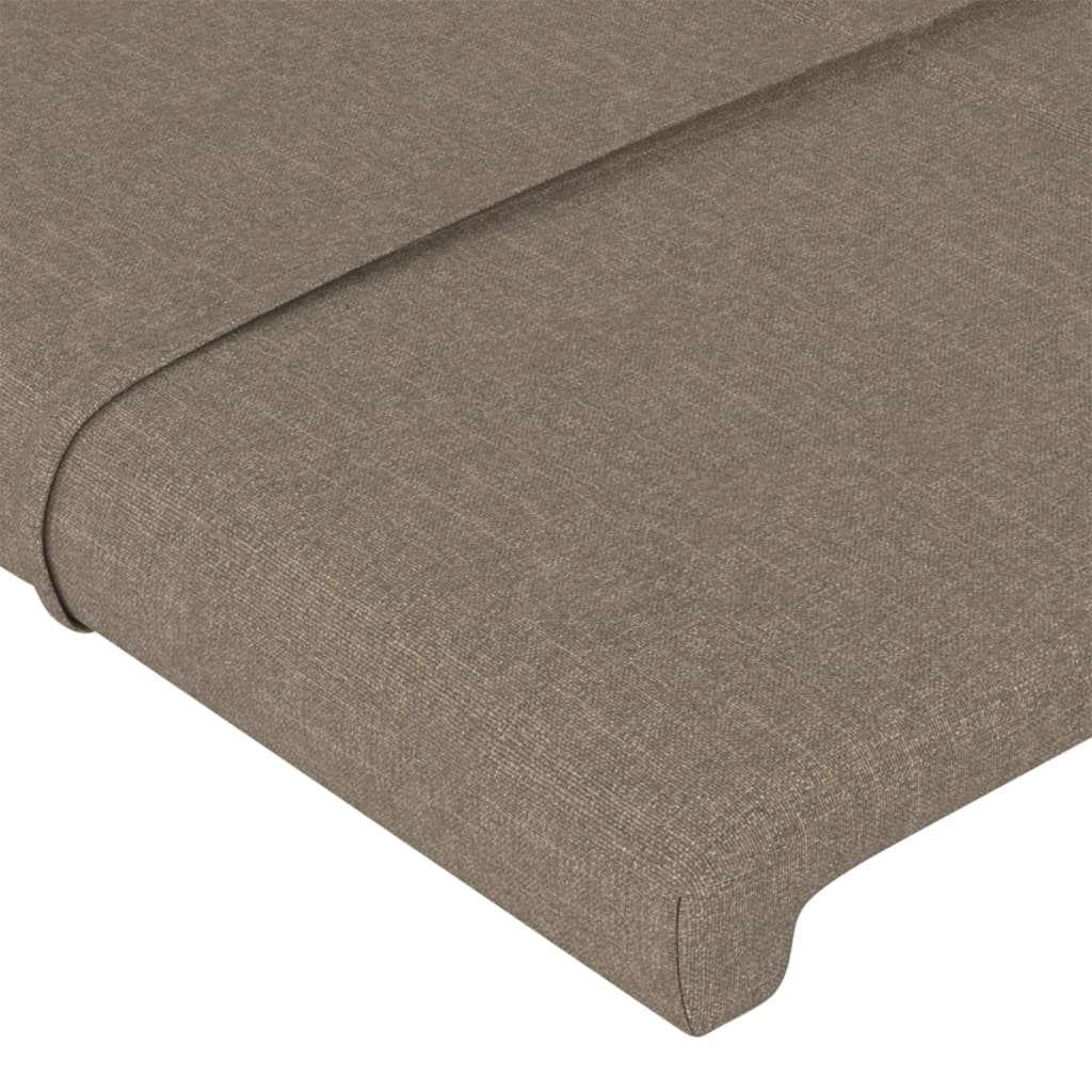 Cabeceiras cama 4 pcs 80x5x78/88 cm tecido cinzento-acastanhado