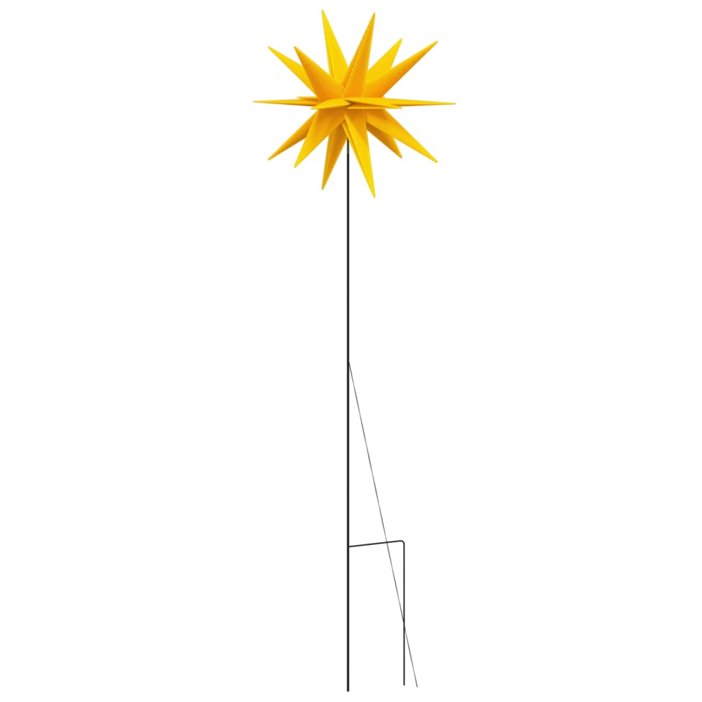 Luz de Natal com estaca LED dobrável 57 cm amarelo