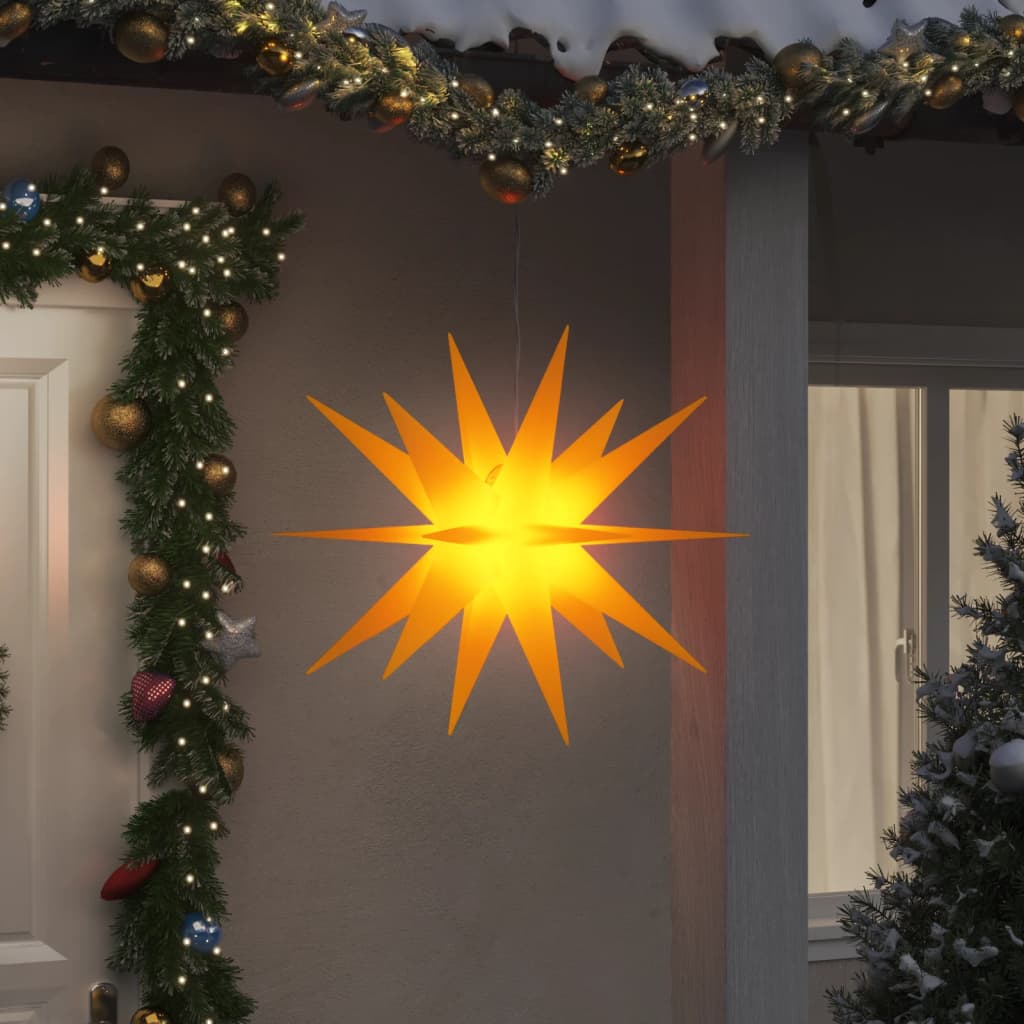 Luz de Natal com LED dobrável 100 cm amarelo