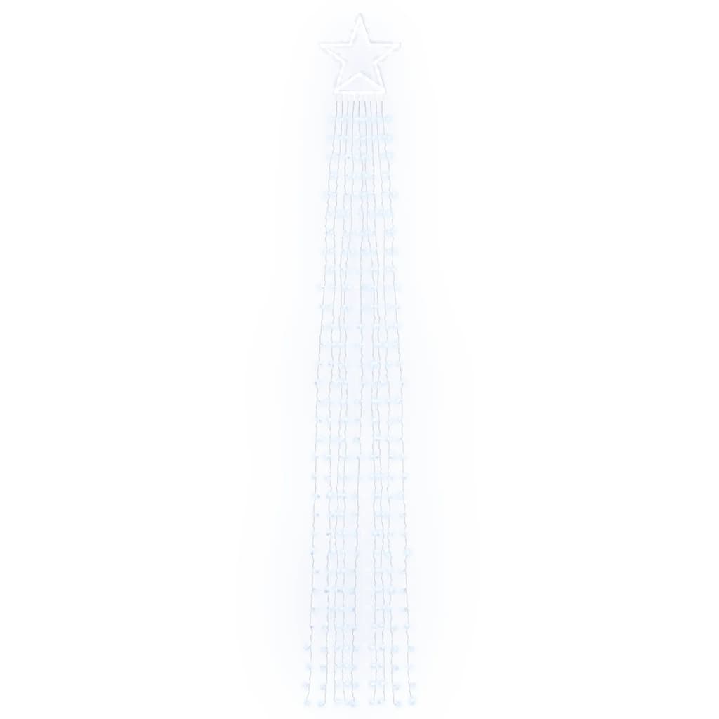 Iluminação p/ árvore de Natal 320 luzes LED 375cm branco frio