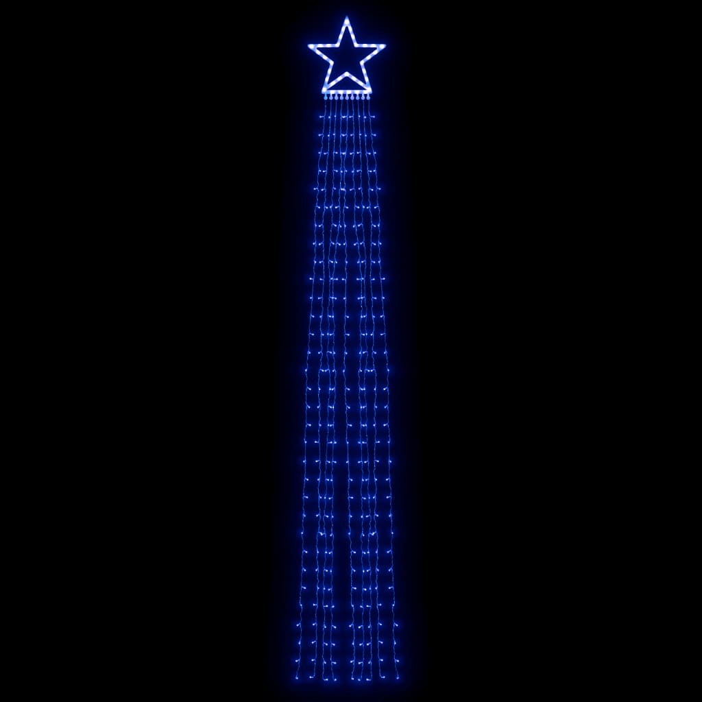 Iluminação p/ árvore de Natal 320 luzes LED 375 cm azul