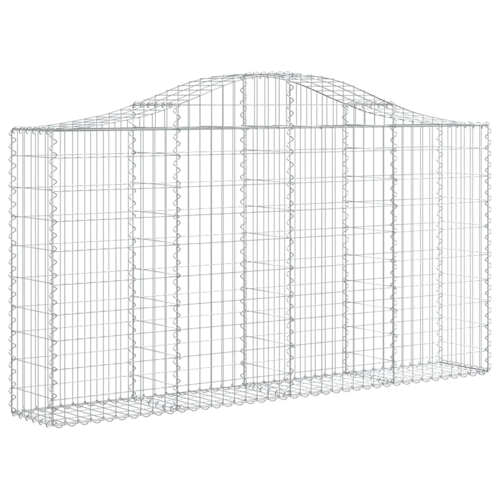 Cestos gabião arqueados 11 pcs 200x30x100/120 ferro galvanizado