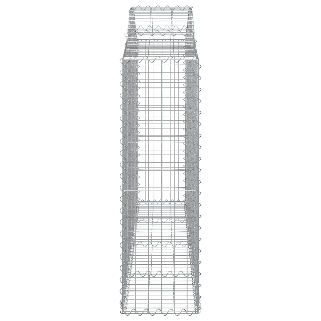 Cestos gabião arqueados 18 pcs 200x30x100/120 ferro galvanizado