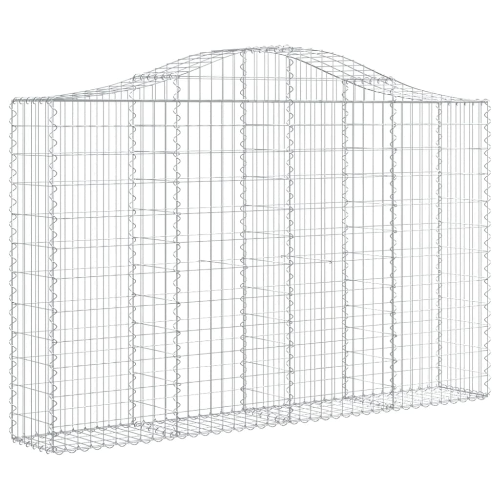 Cestos gabião arqueados 18 pcs 200x30x120/140 ferro galvanizado