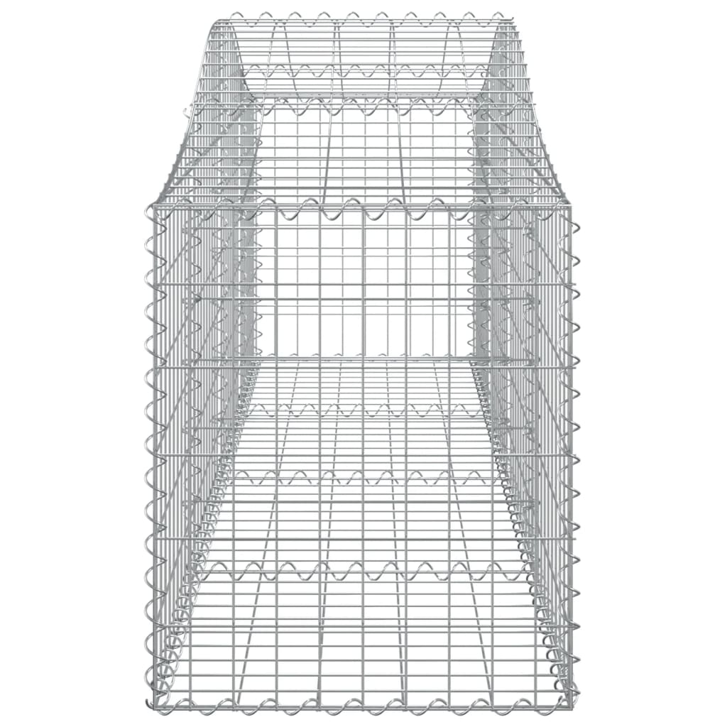 Cestos gabião arqueados 18pcs 200x50x60/80 cm ferro galvanizado