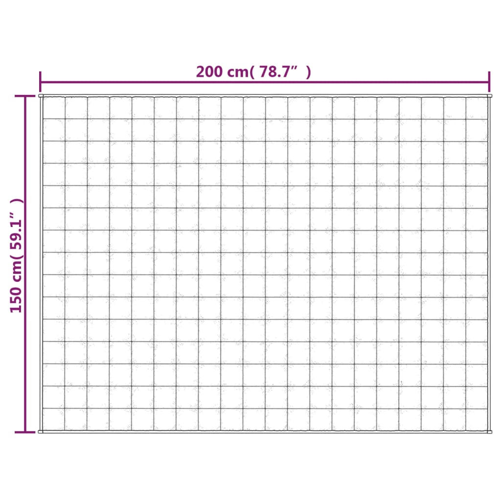 Manta pesada 11 kg 150x200 cm tecido cinza