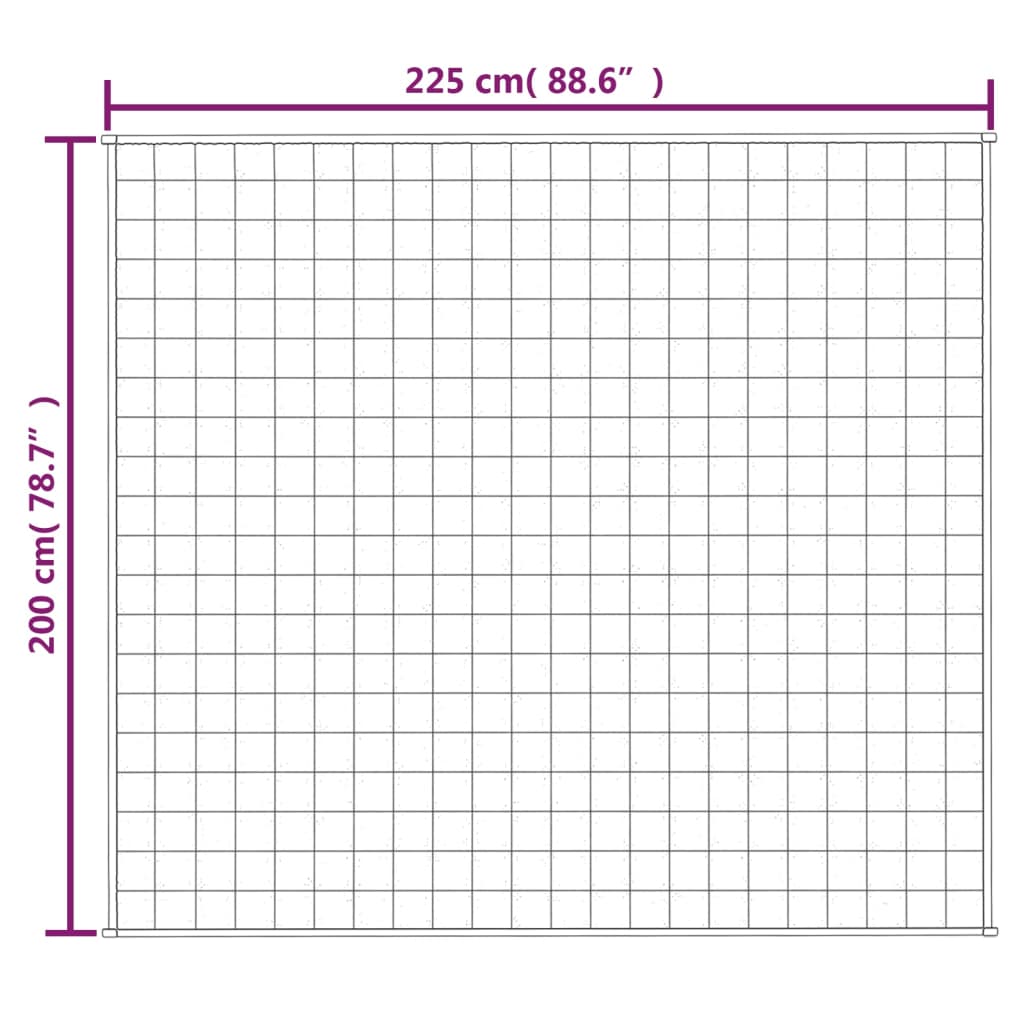 Manta pesada 9 kg 200x225 cm tecido cinza