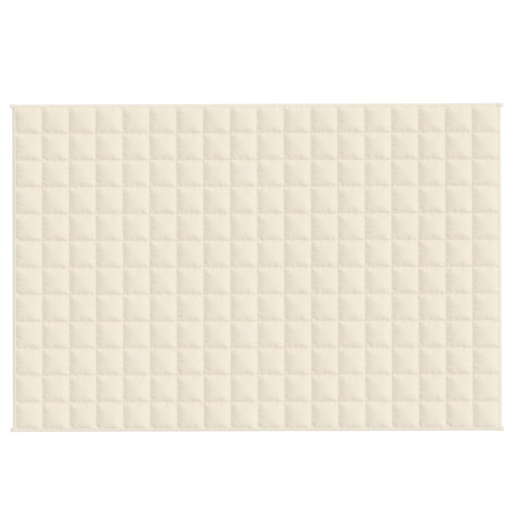 Manta pesada 5 kg 120x180 cm tecido creme-claro