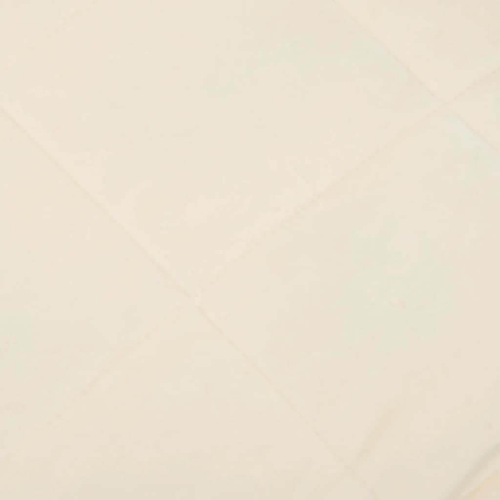 Manta pesada 5 kg 120x180 cm tecido creme-claro