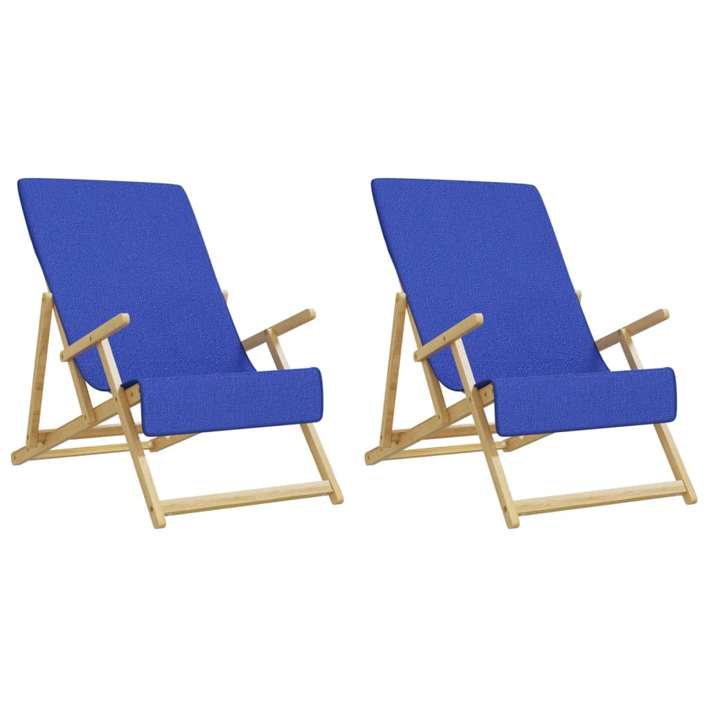 Toalhas de praia 2 pcs 60x135 cm tecido 400 GSM azul real