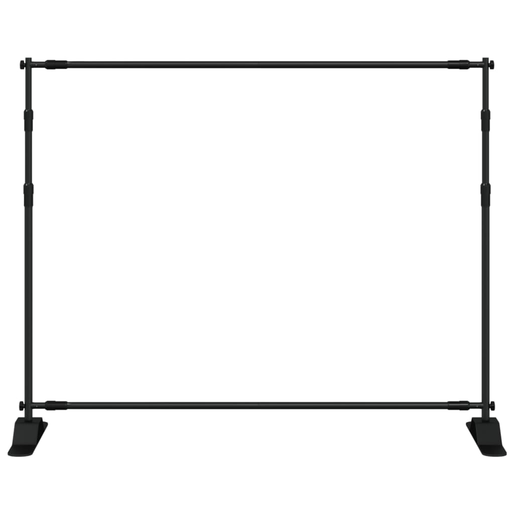 Suportes para fundos fotográficos 2 pcs 254x243 cm aço preto