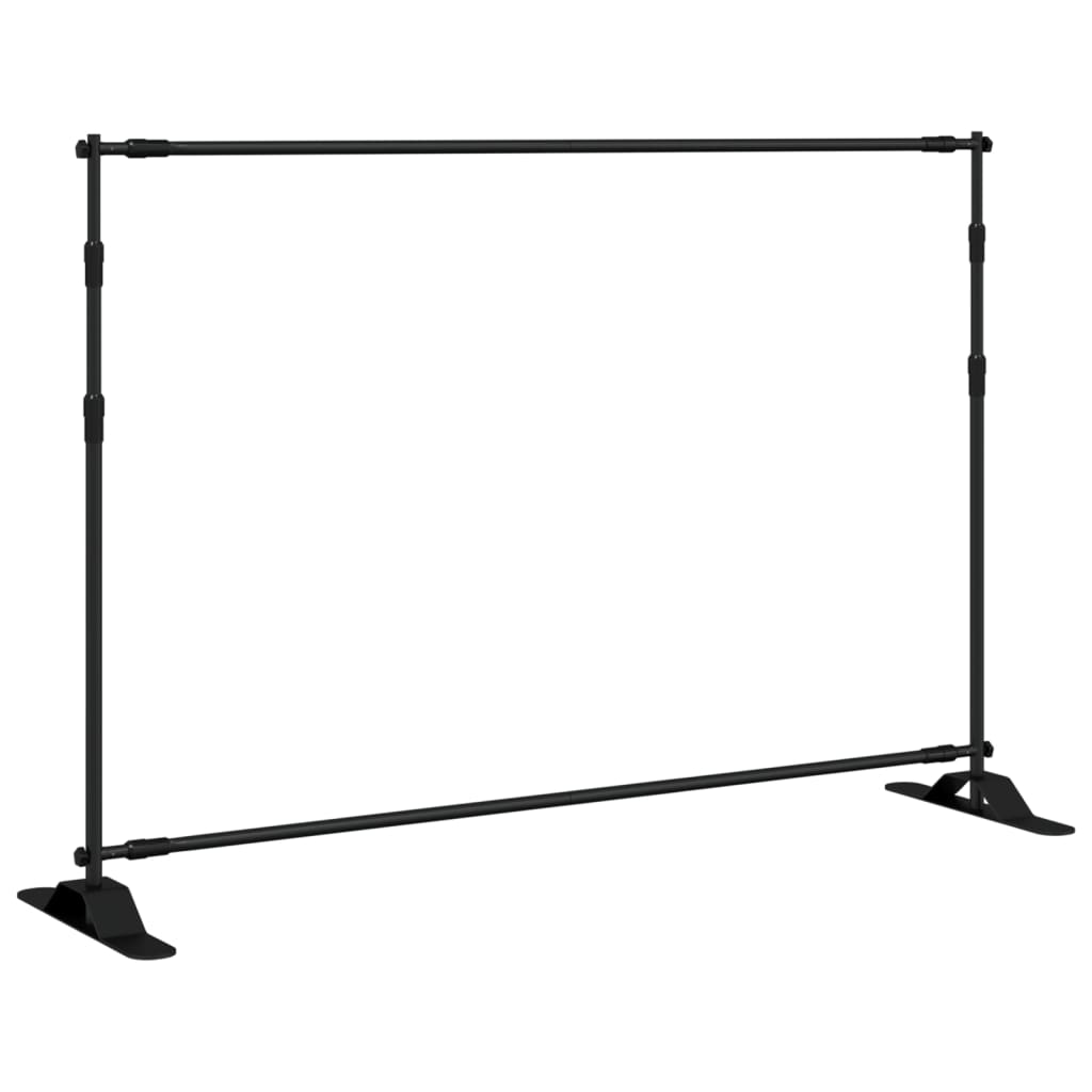 Suportes para fundos fotográficos 2 pcs 305x243 cm aço preto