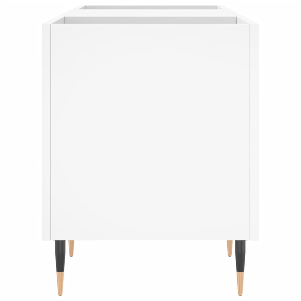 Armário para discos 121x38x48 cm derivados de madeira branco