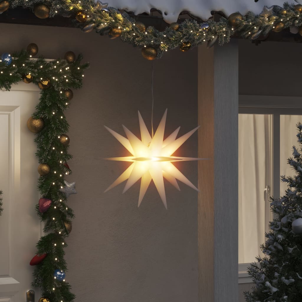 Luzes de Natal com LEDs 3 pcs dobrável branco 57 cm