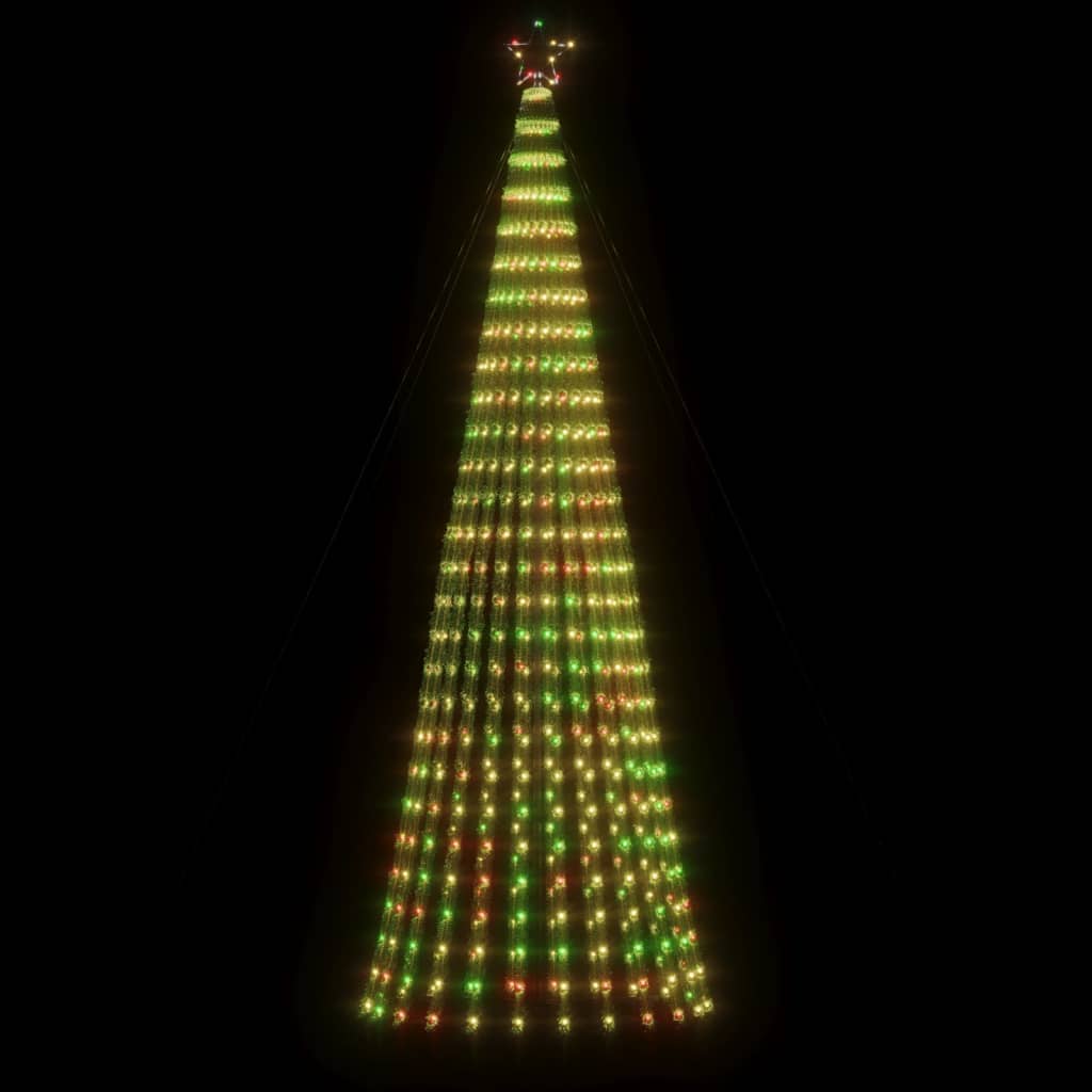 Iluminação p/ árvore de Natal cone 688 luzes LED 300cm colorido