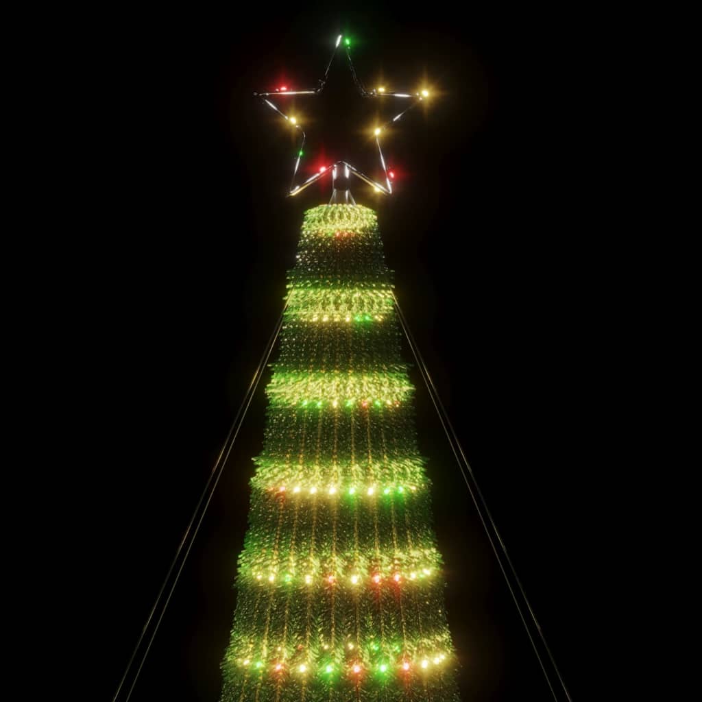 Iluminação p/ árvore de Natal cone 688 luzes LED 300cm colorido