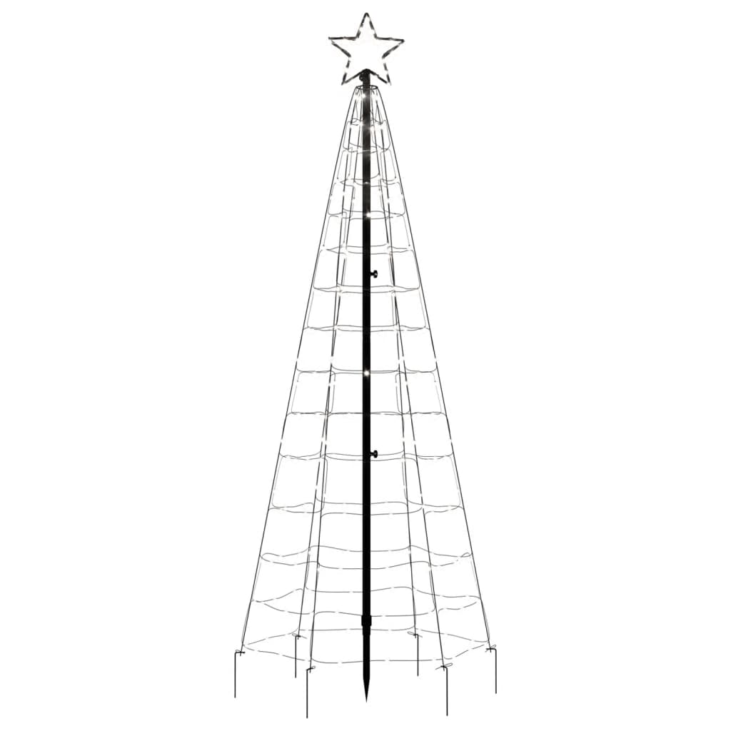 Iluminação árvore de Natal c/ estacas 220 LED 180cm branco frio