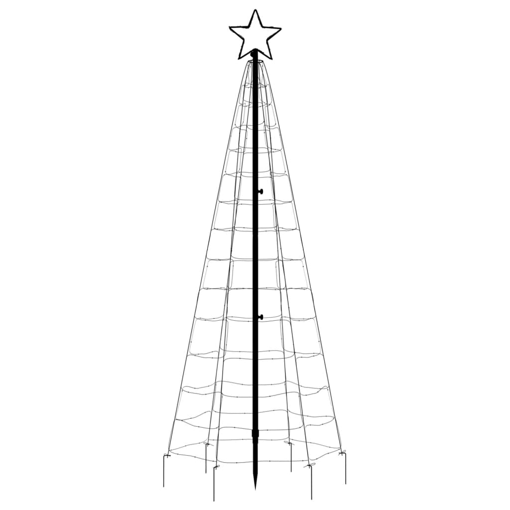 Iluminação árvore de Natal c/ estacas 220 LED 180cm branco frio