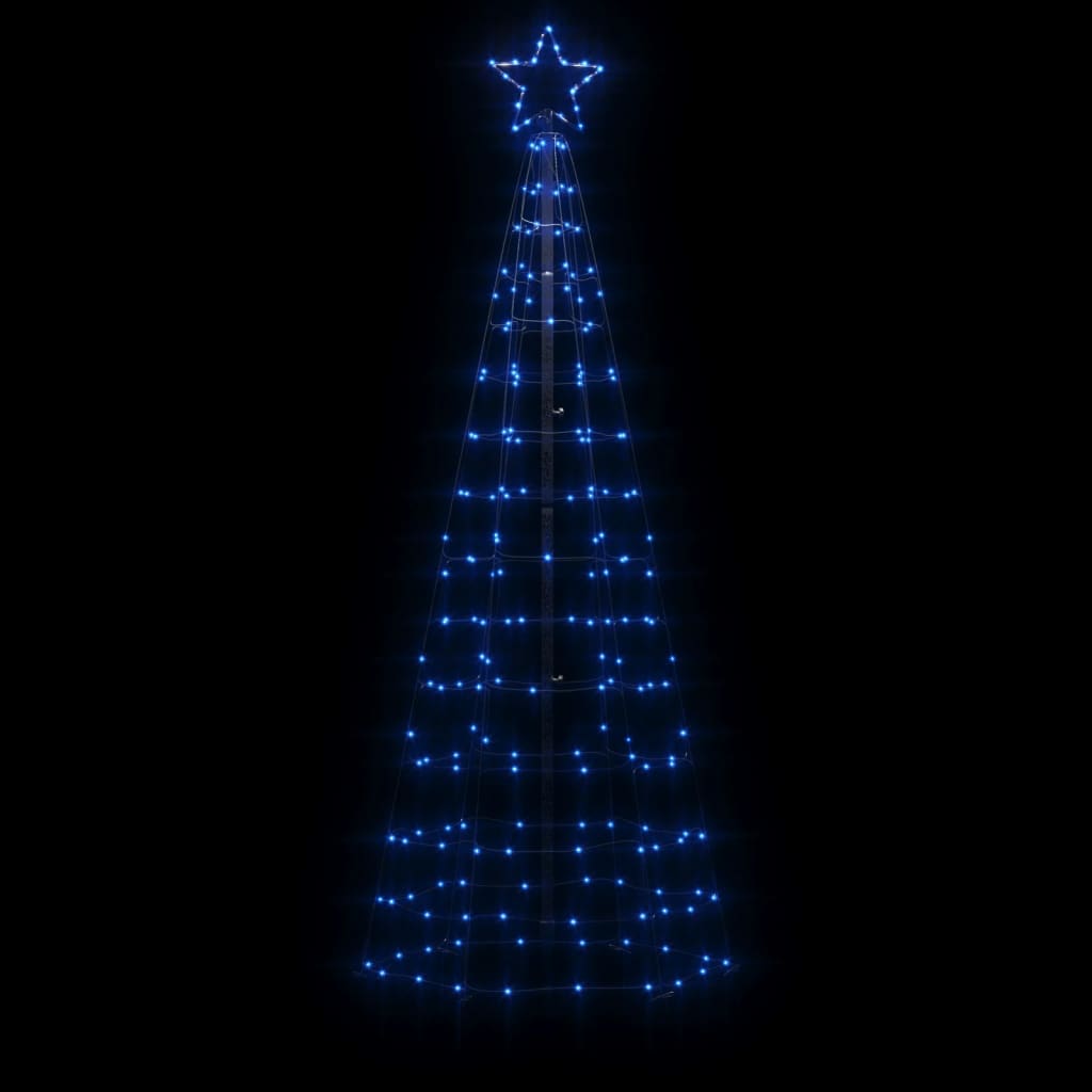 Iluminação p/ árvore de Natal c/ estacas 220 LEDs 180 cm azul