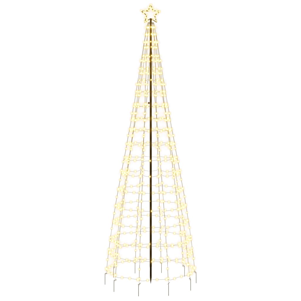 Árvore de Natal luminosa c/ estacas 570 LED 300cm branco quente