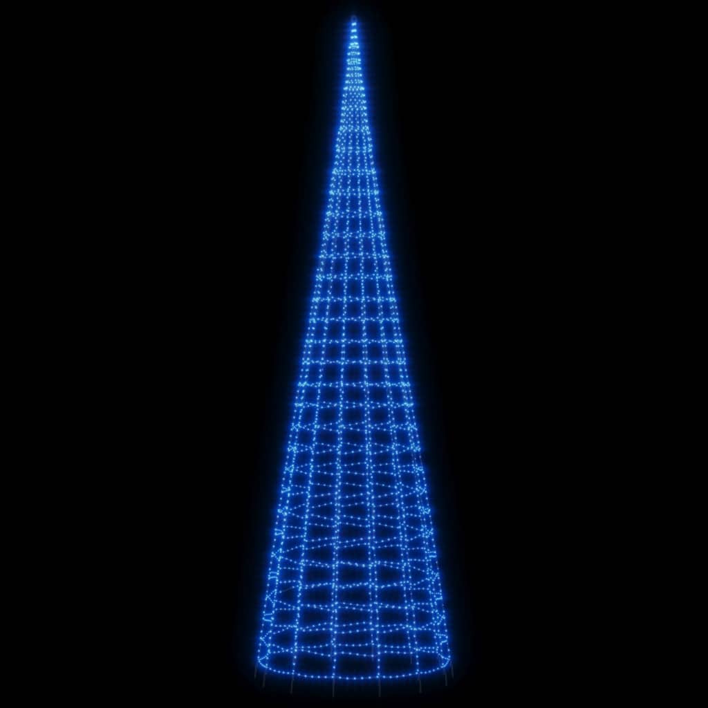 Iluminação árvore de Natal em mastro 3000 luzes LED 800 cm azul