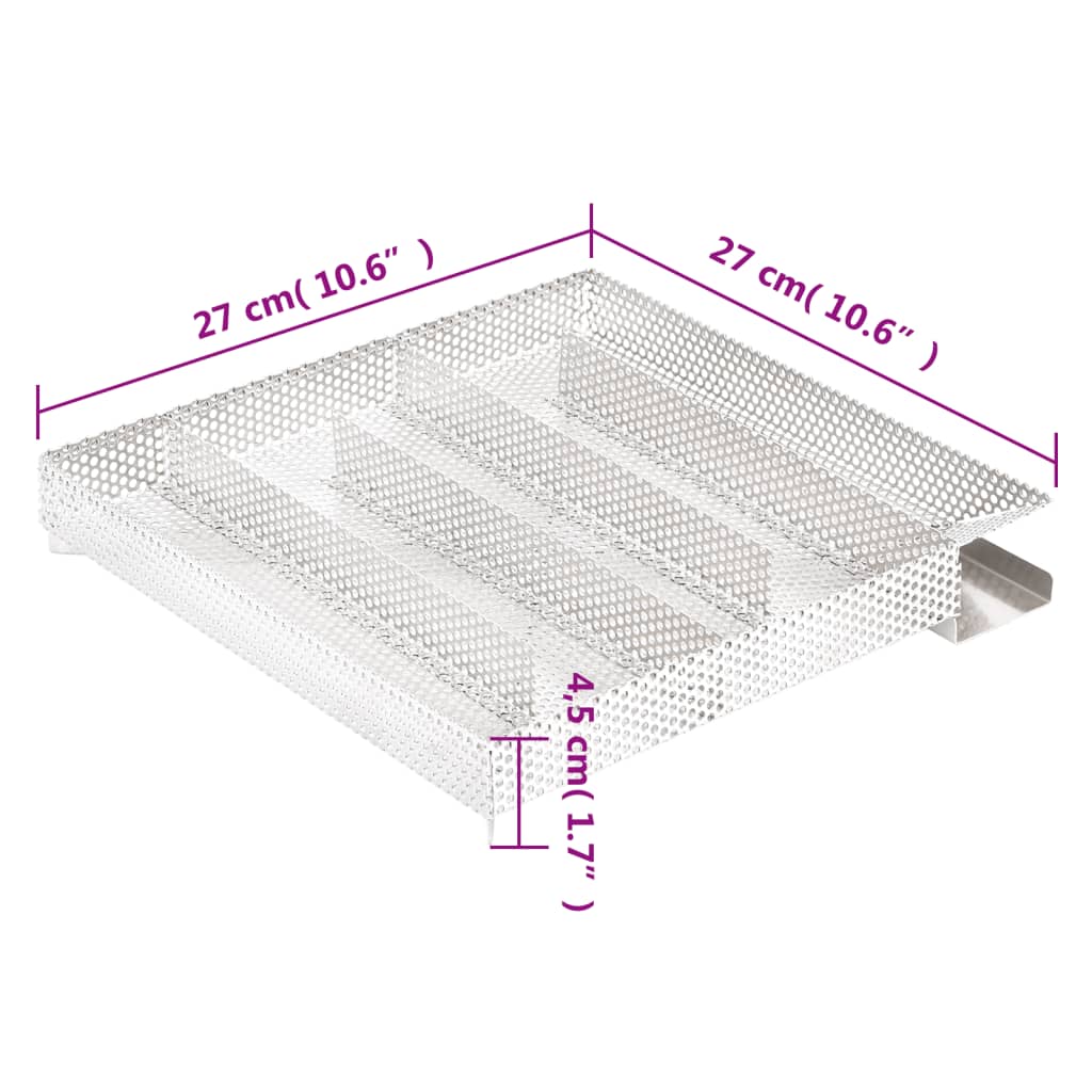 Gerador de fumo frio com 5 câmaras 27 cm aço inoxidável