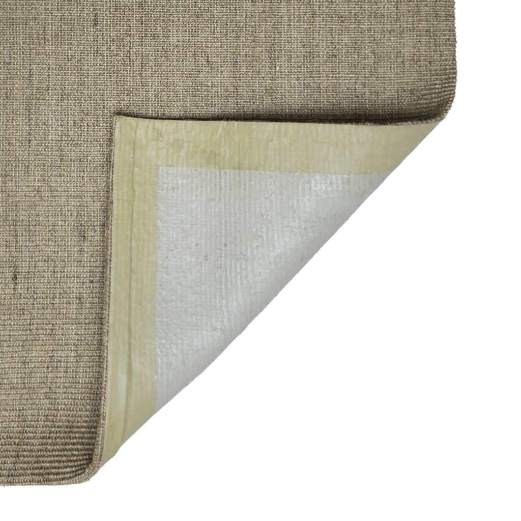 Tapete de sisal p/ poste arranhador 66x250 cm cinza-acastanhado