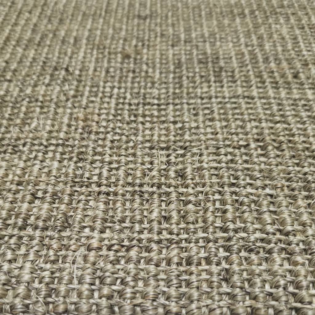 Tapete de sisal p/ poste arranhador 66x350 cm cinza-acastanhado