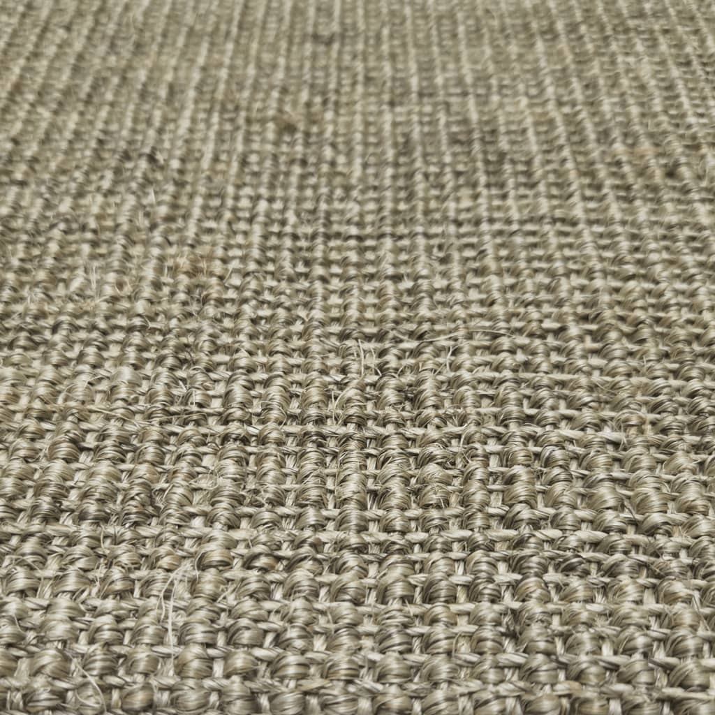 Tapete de sisal p/ poste arranhador 80x250 cm cinza-acastanhado